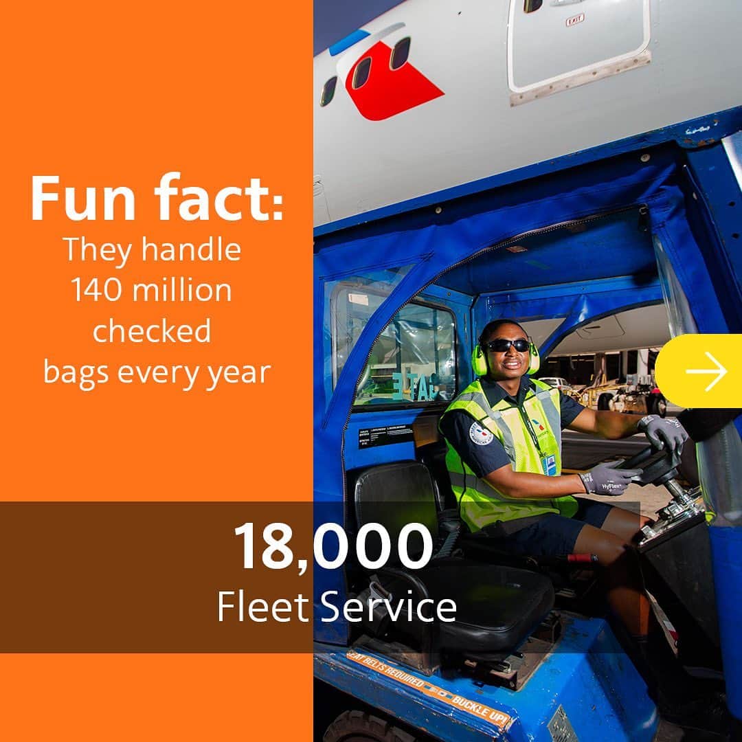 アメリカン航空のインスタグラム：「Thank you to our 130,000 #AATeam members — including 84% who belong to a union — for helping us soar and reach new heights every day! #LaborDay2019」