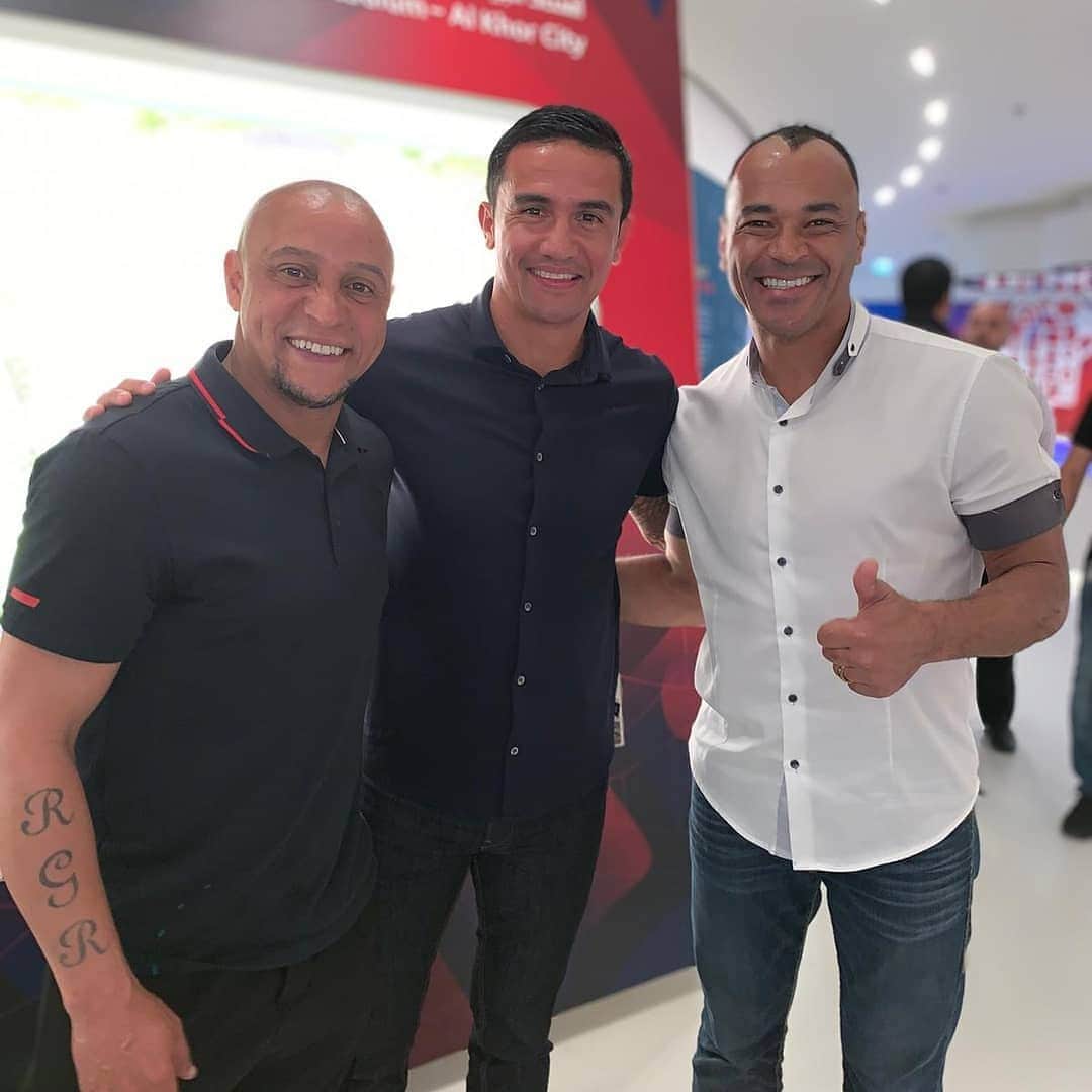 ティム・ケーヒルさんのインスタグラム写真 - (ティム・ケーヒルInstagram)「THE BEST 👑 @oficialrc3 👑@cafu2 #Legends」9月3日 6時27分 - tim_cahill