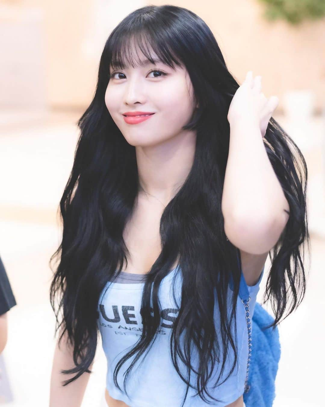 モモさんのインスタグラム写真 - (モモInstagram)「♡ [Fantaken] 190827 - Gimpo Airport back from Japan -  #MOMO #트와이스 #모모 #平井もも #もも #TWICE © mogmog1109」9月3日 7時54分 - momojype