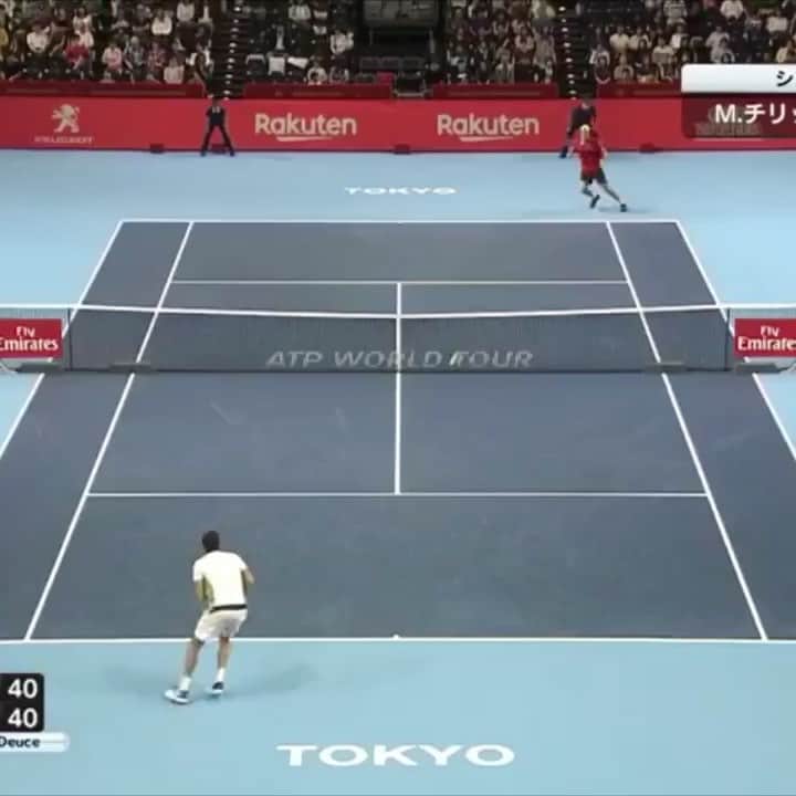 Rakuten Japan Openのインスタグラム：「PlayBack🎾RakutenOpen 2018 1R @marincilic 's backhand beauty. 🇭🇷マリン・チリッチ選手と言えばバックハンドも魅力の一つ！今年の楽天オープンでのプレーも楽しみです！ 🎥 @wowowtennis  Marin Cilic vs Jan-Lennard Struff #rakutenopen #rakutenopen2019 #楽天オープン #テニス」