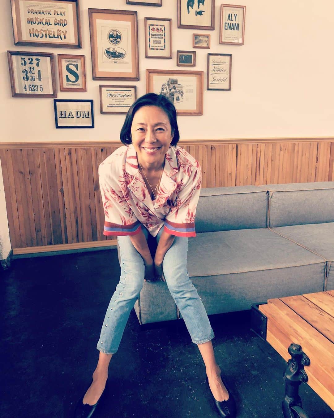 のインスタグラム：「. OA  レディース有吉ありがとうごさいました😊 女子が綺麗になるのって本当感動⭐️日々の努力で出来る事を基本に 努力、努力、努力 私もまだまだ努力します 😉頑張りましょう〜 皆さま❤️ #女子力 #アップ #努力の日々が続きます  #❤️#rikaco_fashion」