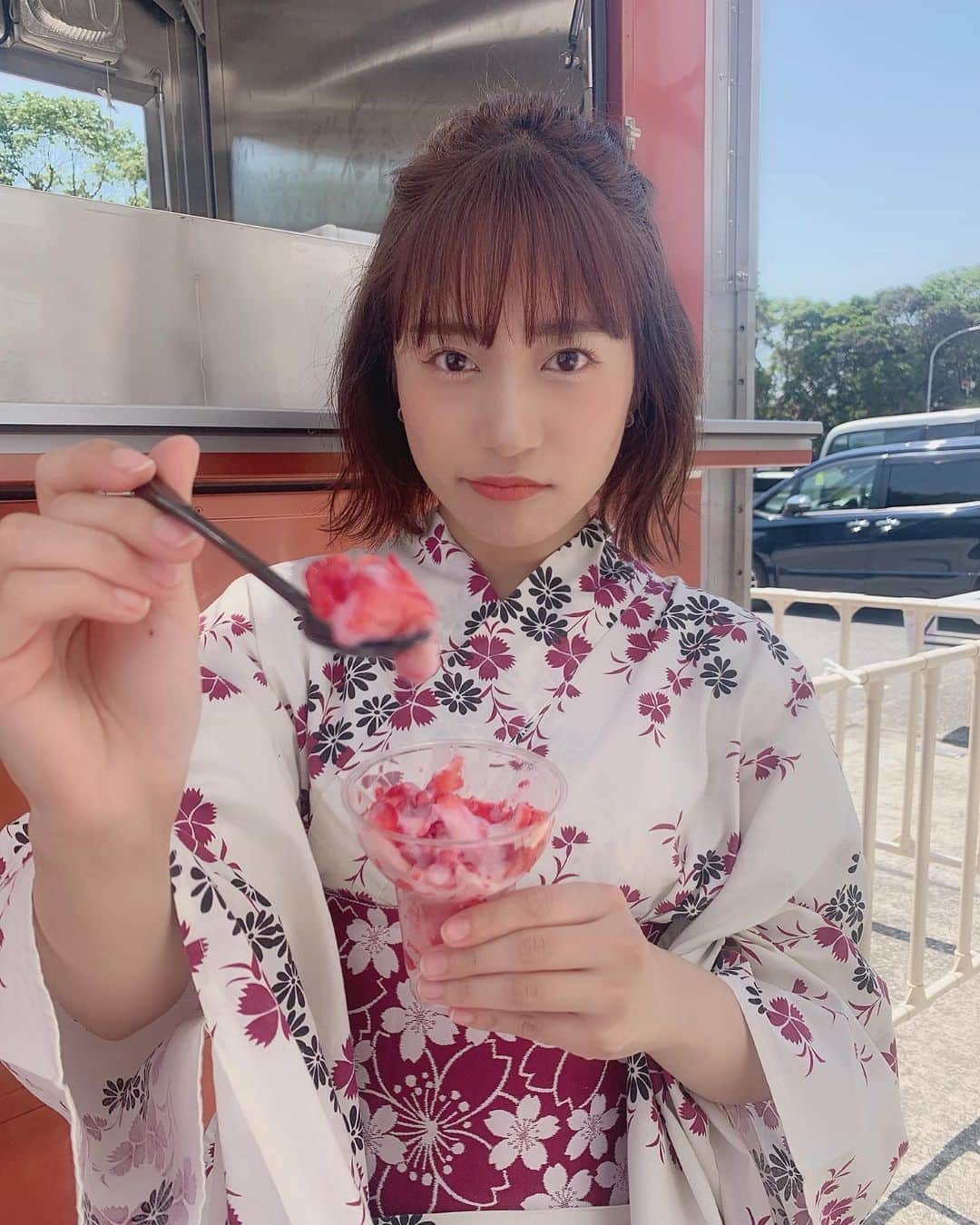 のインスタグラム：「夏の終わりのご褒美でも #あーーーん」