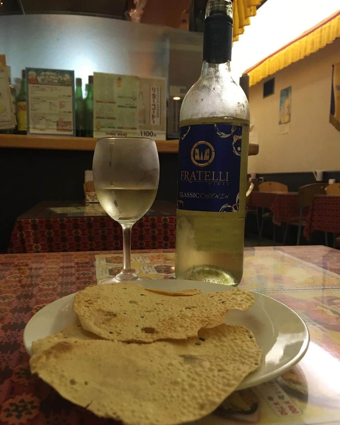 福山理子さんのインスタグラム写真 - (福山理子Instagram)「インドの白ワインも 飲みやすい #インドワイン #インド白ワイン #ニュープラシッダ #インドカレー🇮🇳」9月3日 18時34分 - rikofukuyama
