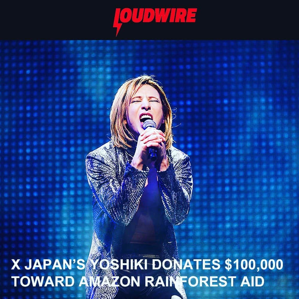 YOSHIKIさんのインスタグラム写真 - (YOSHIKIInstagram)「"The Amazon fires deserve the world's attention. I want to encourage people in every nation, including #Japan, to take action." #amazonfire @earthalliance “@Loudwire: Rock Star #XJapan 's #YOSHIKI Donates $100K to #AmazonRainforest http://bit.ly/2knVbVm」9月3日 19時04分 - yoshikiofficial