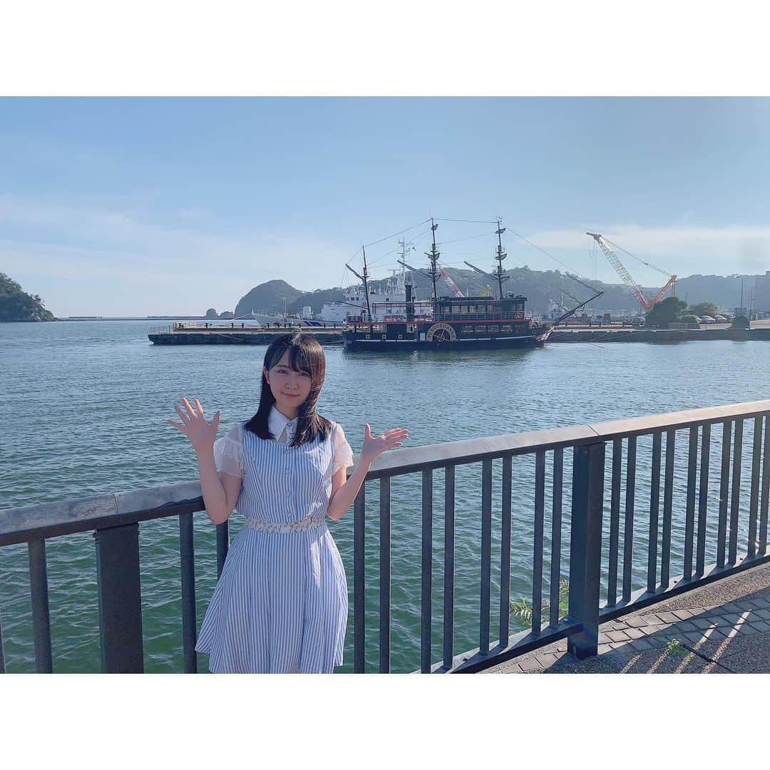 山邊歩夢さんのインスタグラム写真 - (山邊歩夢Instagram)「🚢💭👩‍✈️ * * 海〜〜！！！ * * #静岡 #旅行 #海 #黒船 #🚢 #👩‍✈️#ペリー さん」9月3日 19時01分 - ayuyamabe_official