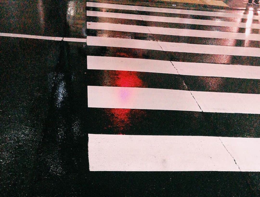 並木瑠璃さんのインスタグラム写真 - (並木瑠璃Instagram)「感情の上げ下げが激しい天気。 . #写真#雨#信号機#横断歩道#夜#写真好きな人と繋がりたい」9月3日 19時06分 - namiki_ruri