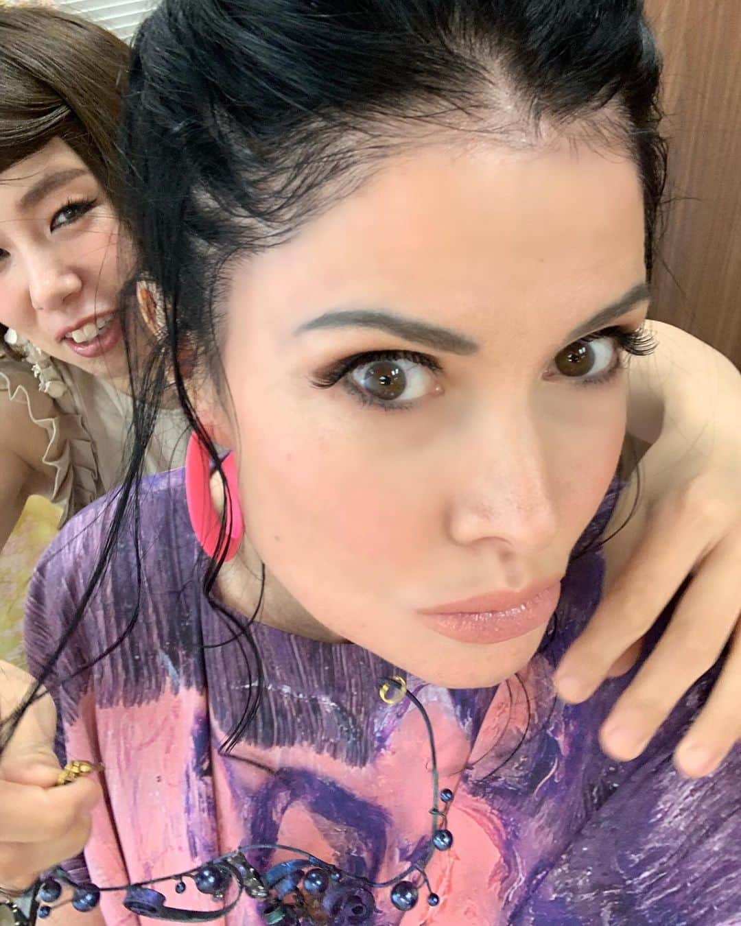 カイヤさんのインスタグラム写真 - (カイヤInstagram)「Princess Yuki make-up💄 princess yuki stylist magical 👠shizuca designer 🧶 hiroko koshino . . . . . . . . . . #caiya #川﨑介耶 #hirokokoshino #fashion #ootd #style #purple #tiedye #beautiful #makeup #pink #job #model #tvprogram #lovemyjob #positivevibes #teamwork」9月3日 19時27分 - caiya.kawasaki