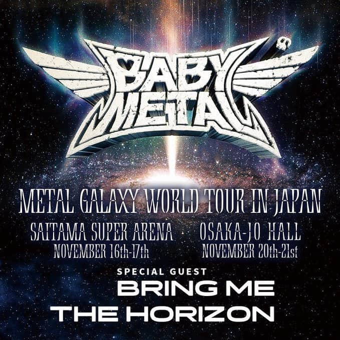 ビルボード・ジャパンさんのインスタグラム写真 - (ビルボード・ジャパンInstagram)「Bring Me The Horizon is to join BABYMETAL’s Metal Galaxy World Tour In Japan @bringmethehorizon @babymetal_official 🤟🏼🌠🛸 ﻿ #BringMeTheHorizon #BABYMETAL」9月3日 21時54分 - billboard_japan