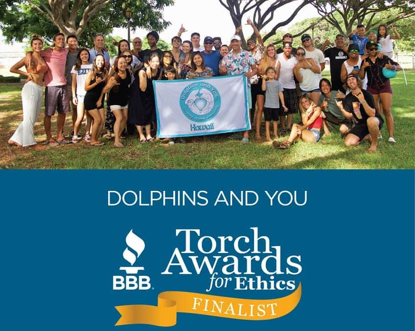 And Youさんのインスタグラム写真 - (And YouInstagram)「We're thrilled to share that Dolphins and You has been selected as a finalist for the 2019 Better Business Bureau Torch Awards for Ethics! 🎉. The award recognizes companies who display an outstanding level of ethics and integrity. The winner will be announced in September. ​. ​. ​. ​. ​. ​. ​. ​. ​. ​. ​. ​. ​. ​. ​. ​. ​. ​. ​. ​#BBB #hawaiibusiness #oahutour #hawaiiyour #ethics #torchawards #dolphinsandyou」9月4日 8時33分 - dolphinsandyou