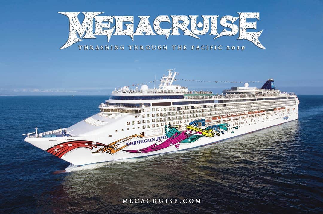 Megadethさんのインスタグラム写真 - (MegadethInstagram)「Only one month until the first-ever MEGACRUISE sets sail! Here’s a playlist, smarturl.it/spotify-megacruise (link in bio) to get you ready to thrash through the Pacific with Megadeth, Lamb of God, Anthrax, Testament, Queensrÿche, Suicidal Tendencies, Overkill, Death Angel and more! Book your cabin now at megacruise.com」9月4日 0時03分 - megadeth