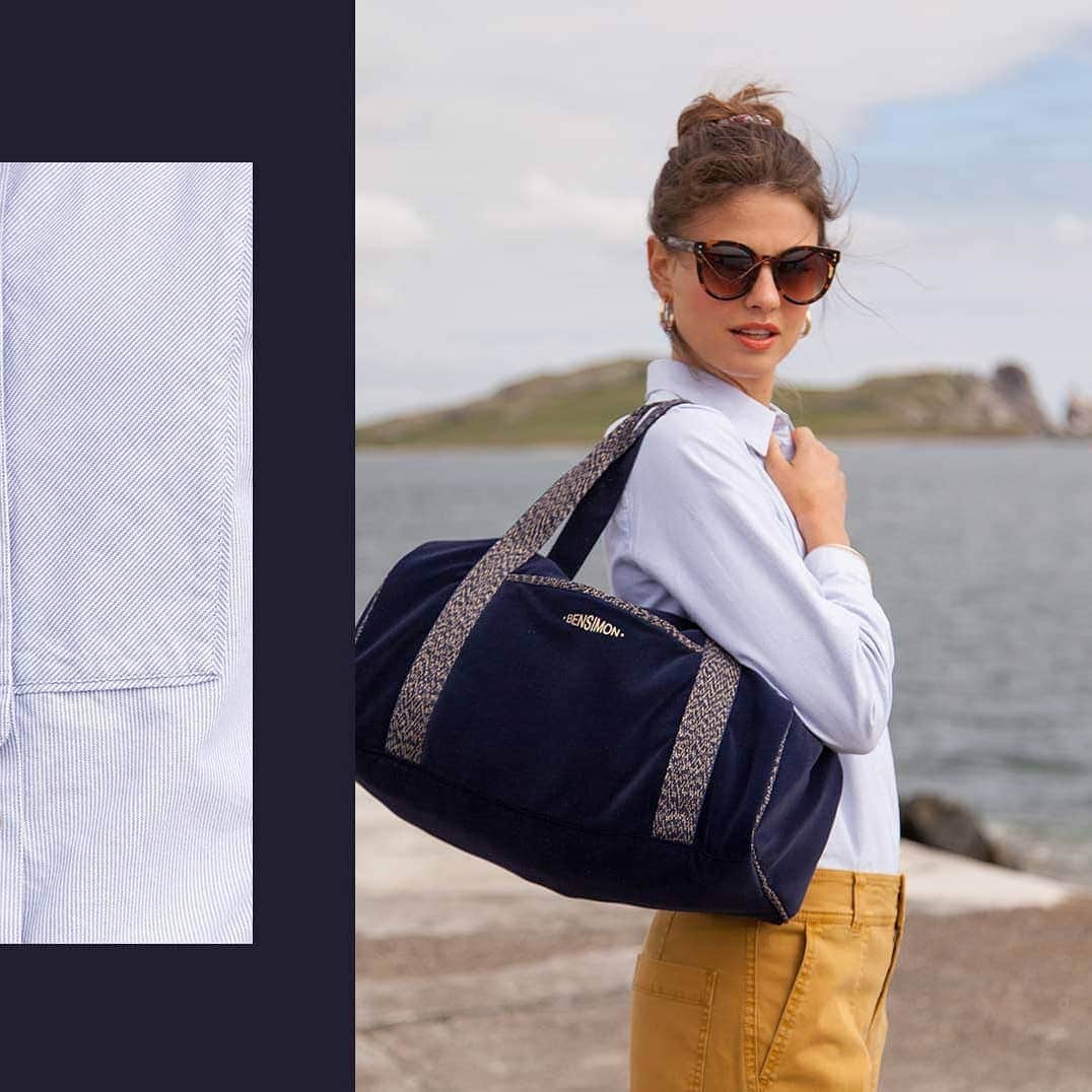 ベンシモンのインスタグラム：「Fini l'été, c'est parti pour la rentrée! ✨ Restez connectées notre collection Back to school arrive en ligne dès demain! (lookbook dans la bio) ​🇬🇧 Summer is over, let's go back to school! ✨ Stay tuned: our Back to school capsule collection is coming online tomorrow! ​(lookbook link in bio) 📸 Crédit photo @making_on  #Bensimon #Backtoschool」