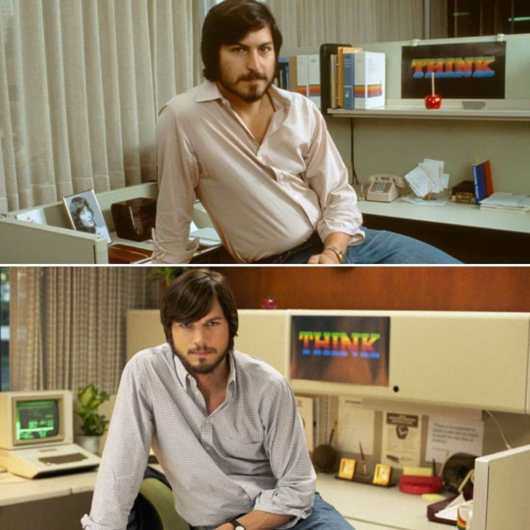 のインスタグラム：「Can we talk about how Ashton Kutcher is pretty much Steve Jobs dialed up to 11?」