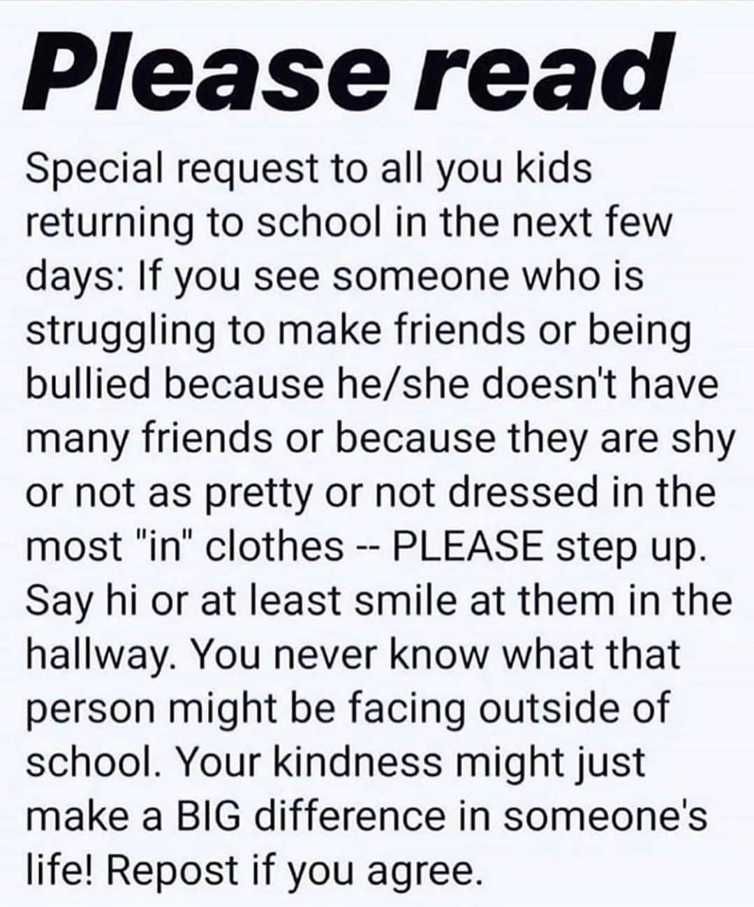 ブレッキン・メイヤーのインスタグラム：「Have a great school year and if someone’s down, help ‘em up.」