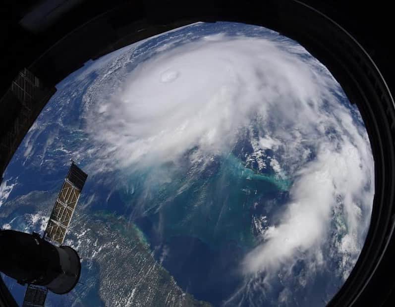 NASAさんのインスタグラム写真 - (NASAInstagram)「From the vantage point of 250 miles above Earth, astronauts aboard the International Space Station (@ISS) captured these views of #HurricaneDorian on Sept 2. Now a high category 2 hurricane, the storm is beginning to move northwestward.⁣ ⁣  Following a hurricane’s landfall, flooding and power outages are mapped using @NOAA and @NASAEarth satellites. Having data on the various factors of a severe storm can help first responders and recovery efforts. ⁣ ⁣  Stay safe and visit our hurricane blog for updates: https://go.nasa.gov/Dorian ⁣ ⁣  Image Credit: NASA/ESA ⁣ ⁣  #hurricane #NASA #Weather #Space」9月4日 2時48分 - nasa