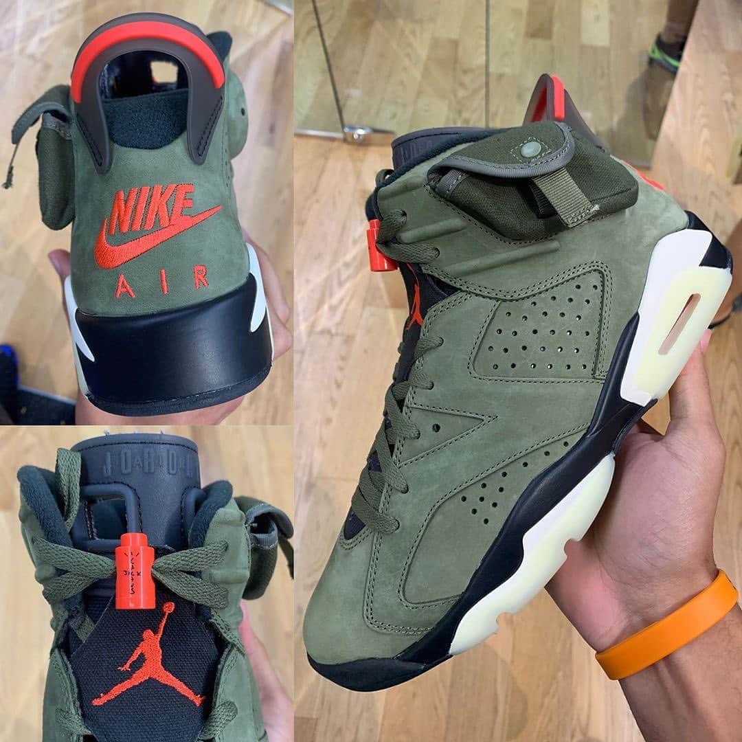 Sneakgalleryさんのインスタグラム写真 - (SneakgalleryInstagram)「In hand look at the Air Jordan 6 #TravisScott expected to drop next week.🌵🌵🔥」9月4日 3時09分 - sneakgallery
