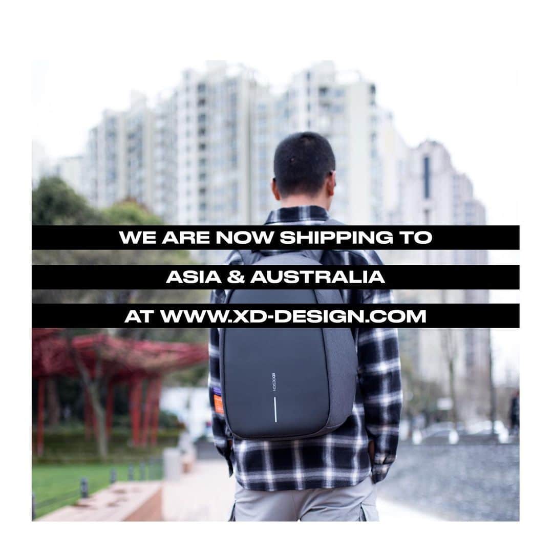 XD Designさんのインスタグラム写真 - (XD DesignInstagram)「We are happy to announce that we are now shipping to Asia and Australia! 🌏 ⠀⠀⠀⠀⠀⠀⠀⠀⠀ ⠀⠀⠀⠀⠀⠀⠀⠀⠀ 🎒 𝘄𝘄𝘄.𝘅𝗱-𝗱𝗲𝘀𝗶𝗴𝗻.𝗰𝗼𝗺 🎒 ⠀⠀⠀⠀⠀⠀⠀⠀⠀ ⠀⠀⠀⠀⠀⠀⠀⠀⠀ • • #xddesign #bobbybackpack #bobbypro #bobbyoriginal #xddesignbobby #usbbag #antitheft #antitheftbag #antitheftbackpack #instatravel #travelers #packandgo #travellifestyle #travelgear #photooftheday #journey #globetrotter #keepexploring #modernnomad #lifeontheroad #gotyourback #travelmore #digitalnomad #doyoutravel #thetraveltag #adventuretraveler #passportlife #travelbuddy #happycustomer #webshop」9月4日 3時36分 - xddesign