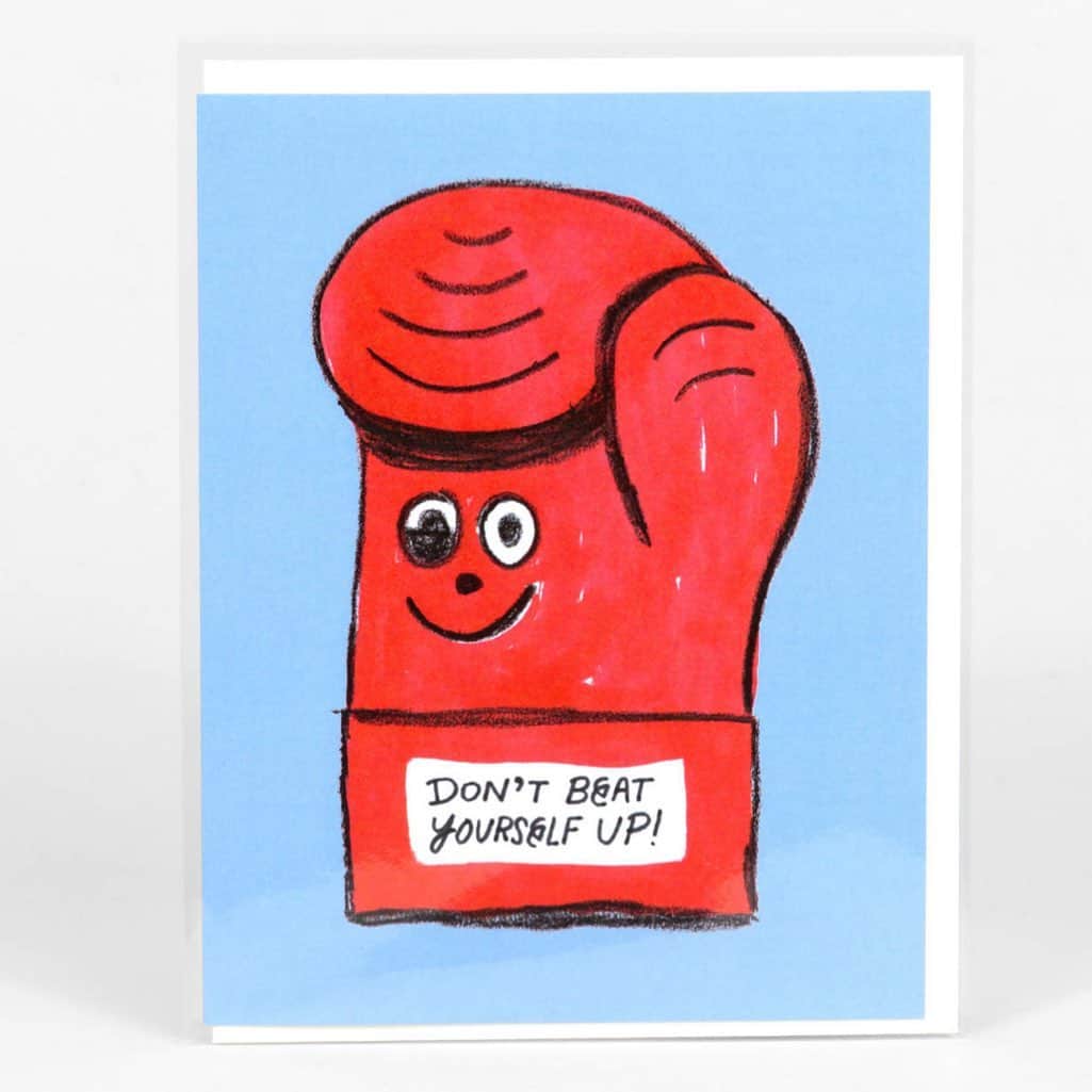 Jason G. Sturgillさんのインスタグラム写真 - (Jason G. SturgillInstagram)「The awesome folks at @buyoly made a greeting card out of my empathetic boxing glove. Get one for a friend or for yourself! Swipe up for the link in my stories or click on my website in bio and the shop link! #depression #mentalhealth #greetingcards」9月4日 9時10分 - jgspdx