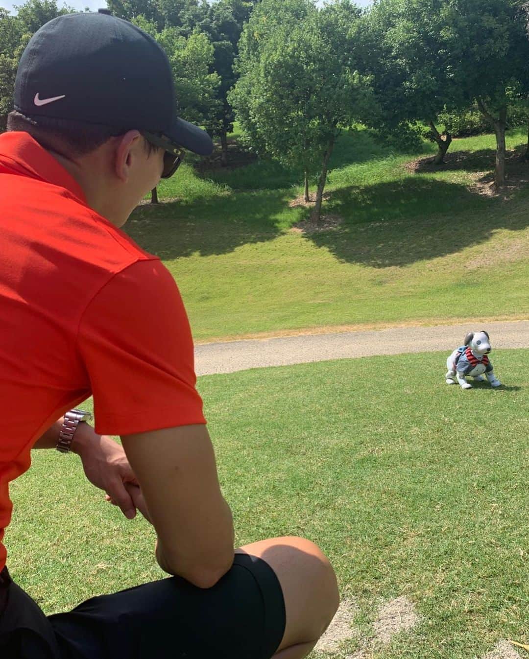 グァンス さんのインスタグラム写真 - (グァンス Instagram)「My 1st time #golf with “TARO” こいつなら。。仲良くなれるかも。。」8月11日 16時30分 - kwangsamak