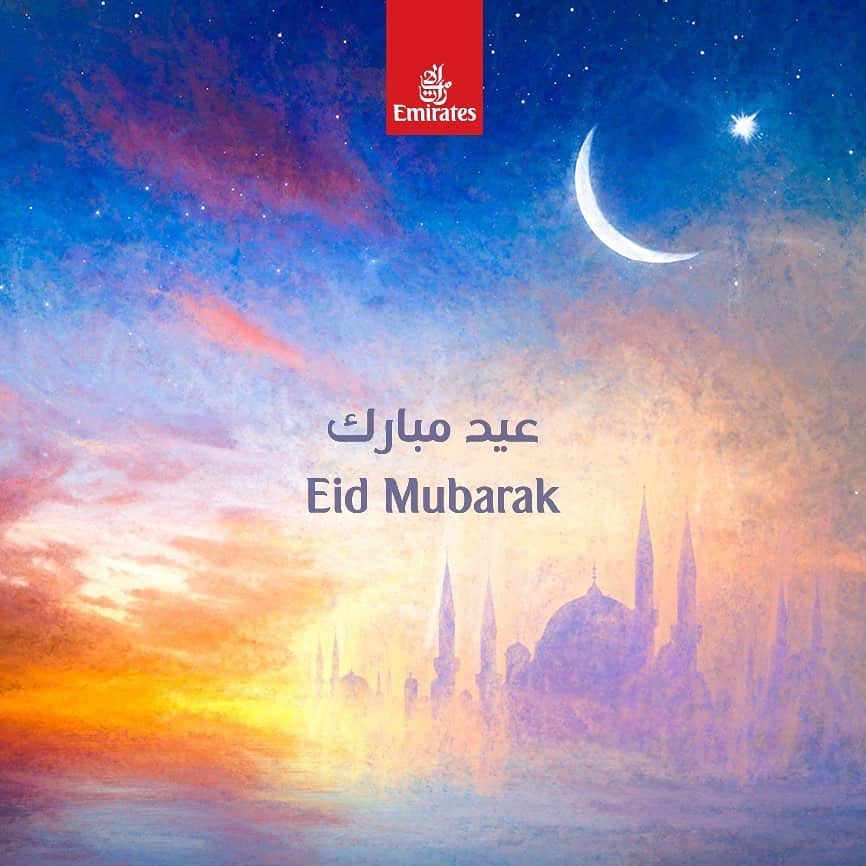 エミレーツ航空さんのインスタグラム写真 - (エミレーツ航空Instagram)「طيران الإمارات تتمنى لكم عيداً مباركاً، وكل عام وأنتم بخير  Eid Mubarak from all of us at Emirates」8月11日 14時58分 - emirates