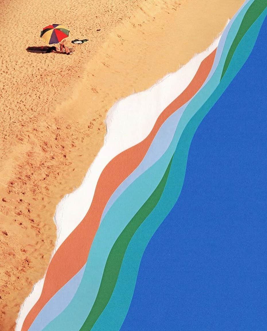 シービーズのインスタグラム：「🌈 Color waves by @tedfeighan」