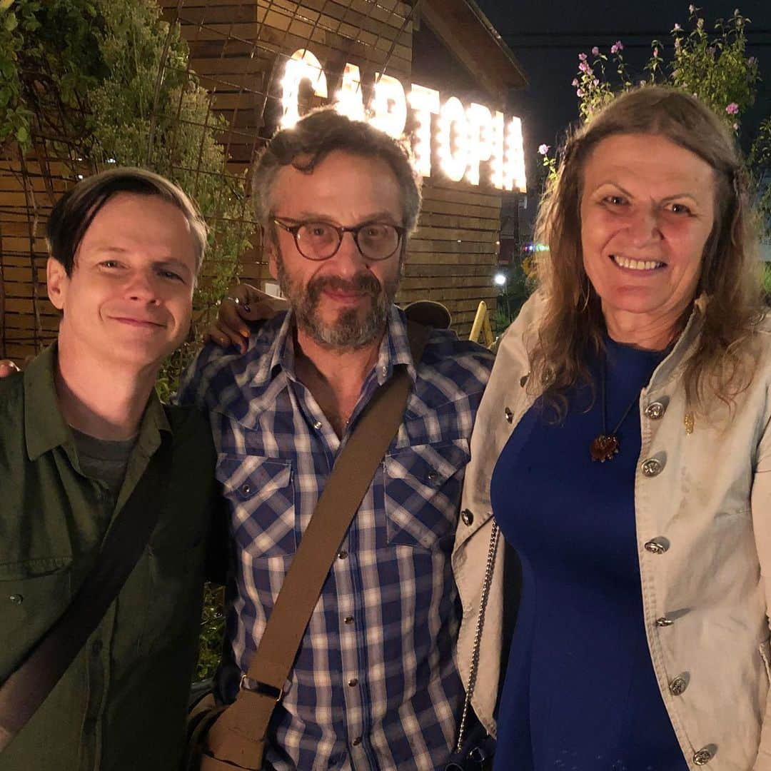 ジョン・キャメロン・ミッチェルさんのインスタグラム写真 - (ジョン・キャメロン・ミッチェルInstagram)「Hanging with @marcmaron and #DeniseChanterelleDubois after marc’s FANTASTIC show at @revolutionhall !」8月11日 8時48分 - johncameronmitchell