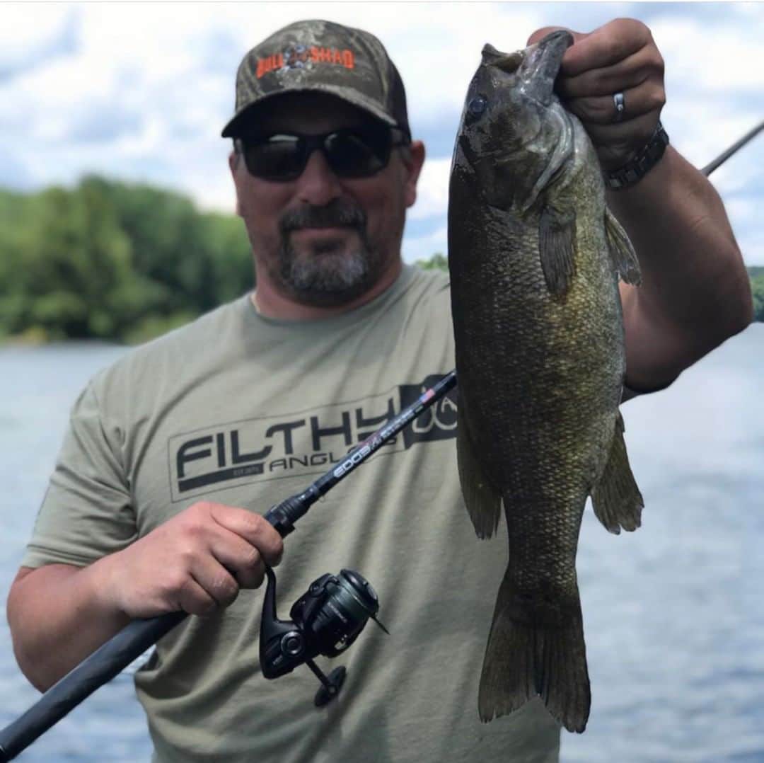 Filthy Anglers™さんのインスタグラム写真 - (Filthy Anglers™Instagram)「You know how there’s that guy that just catches lots of fish in your area, not just fish but big fish? Well say hello to Brian @mrbadexample from NH, he’s that guy. Literally a 5lb bass is average at best for him, he’s landed a 7+ this year. Tag that guy or gal below. Congrats @mrbadexample , you are Certified Filthy. www.filthyanglers.com  #fishing #catchandrelease #bassfishing #largemouthbass #getoutside #anglerapproved #outdoors #teamfilthy #lakelife #salmon #trout #bigfish」8月11日 9時01分 - filthyanglers