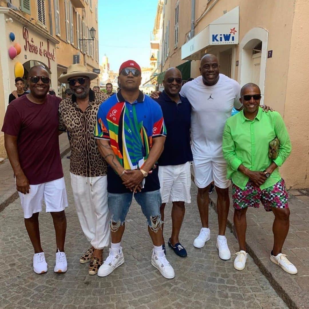 LL・クール・Jさんのインスタグラム写真 - (LL・クール・JInstagram)「Honored to stand next to all these men!!! All balling, all grinding, all taking it to the next level!!! 💯💯💯💪🏾💪🏾💪🏾 #grownfolkvacay #SaintTropez #France」8月11日 9時42分 - llcoolj