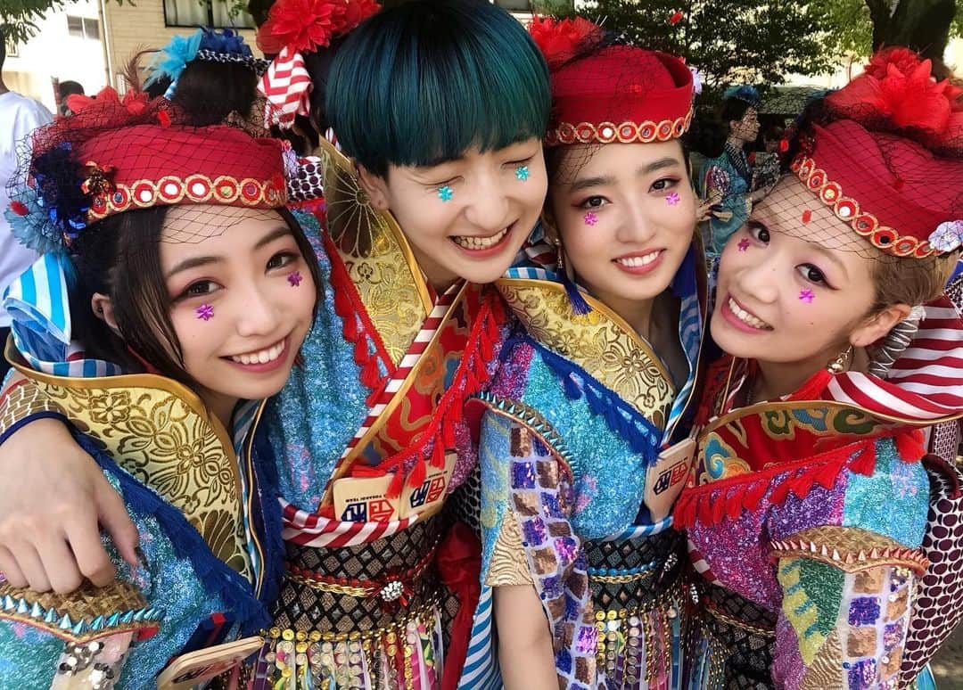 YU-KAさんのインスタグラム写真 - (YU-KAInstagram)「#高知 #よさこい祭り  #DDよさこいチーム 2日目も頑張ります🔥 #tempurakidz」8月11日 11時17分 - yuka19981114