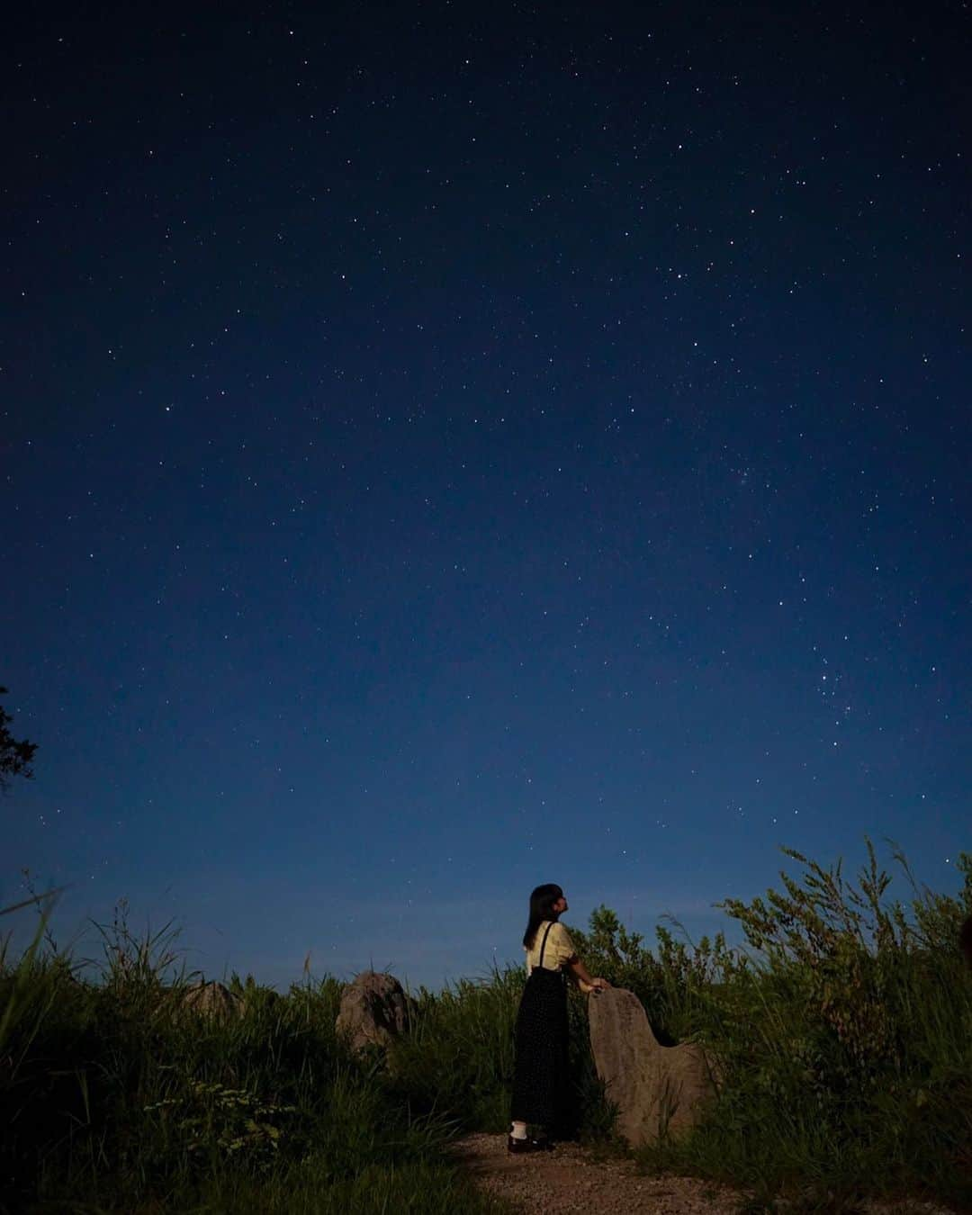 ばってん少女隊さんのインスタグラム写真 - (ばってん少女隊Instagram)「【#ありっさからの投稿 】 星がきれいだった✨ #秋吉台 #山口 #天の川 #よく見たら天の川 #よく見たらカシオペヤ座 #これ夜中の12時なんだよ #西垣有彩 #ばってん少女隊 #ばっしょー #スタプラ」8月11日 12時18分 - but_show.insta