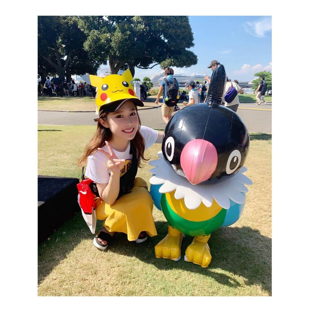 峰麻美さんのインスタグラム写真 - (峰麻美Instagram)「💛Pokémon GO Fest 2019 横浜💛  去年の横須賀は抽選外れて行けなかったけど、今年は行けましたー😭  ポケGOのイベントは当たり前だけどポケGOやってる人しか来ないので、疎外感がなくて最高です😂笑 『え、ポケGOとかまだやってるの？』とみんなに馬鹿にされながら、これからも毎日やり続けたいと思います👍  ペラップいっぱい取れて嬉しい❤️ #pokemon #pokémon #pokemongo  #pokémongo #ポケモンgo #ポケgo #横浜 #ペラップ #pokemongofest2019」8月11日 13時10分 - asaaaaami.0702