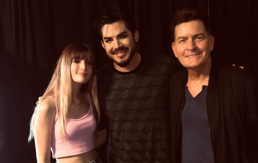 チャーリー・シーンのインスタグラム：「‪thank you @adamlambert ,‬ ‪thank you Marcus at @anytickets ,‬ ‪thank you Queen , ‬ ‪thank you @dennysdiner !‬ ‪truly an epic ‬ ‪and perfect night!‬ ‪ ‪❤️©️❤️‬」