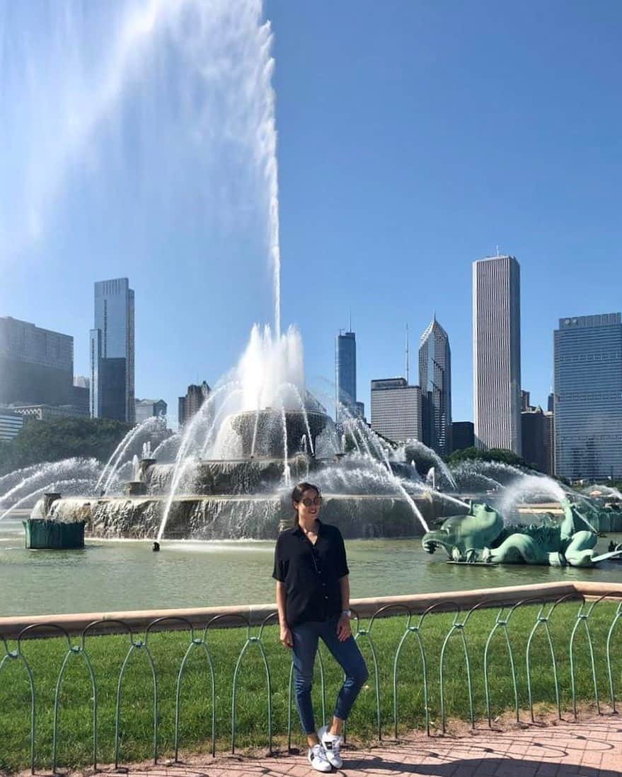 アナ・イバノビッチさんのインスタグラム写真 - (アナ・イバノビッチInstagram)「Beautiful Chicago 🤰🏻☀」8月12日 0時17分 - anaivanovic