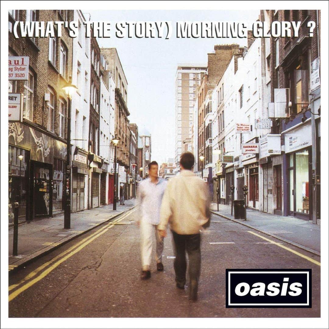 Juxtapoz Magazineさんのインスタグラム写真 - (Juxtapoz MagazineInstagram)「This week on #JuxtapozSoundandVision, we look at 1995's (What's the Story) Morning Glory? by Oasis. It was the album that, in way, bookends a legendary two-year run for Oasis, from young upstarts in Manchester to perhaps era defining heights of Knebworth at the tail-end of the Morning Glory tour. Oasis played for two nights and a quarter million people, where 4% of the British applied for tickets! Insanity. As known as they were in the US for the brotherly fights of Liam and Noel Gallagher, there were absolute tunes coming from the guitar of Noel. "Wonderwall," "Don't Look Back in Anger" and "Champagne Supernova..." I don't care who you are, you know a lyric in these songs, Beatles-esque and singalongs at every pub and karaoke from now to eternity. • Who cares if they fought: they played good songs, brashly, loved cigarettes and alcohol (and copious amounts of drugs) and were having the time of their lives. I was 13 in California the first time I heard “Cigarettes & Alcohol" from Definitely Maybe, and I wanted to be a rock star. Fuck being sad and moping about, I wanted to feel Supersonic, whatever the hell that meant. Oasis were central to Britpop, signing “slowly walking down the hall, faster than a cannonball." What? Exactly, just singalong. • The cover of (What's the Story) Morning Glory? was shot by Michael Spencer Jones on Berwick Street in Soho, London, known for its independent record shops. The two men walking on the cover are art director Brian Cannon (back to camera) and  DJ Sean Rowley, with Morning Glory producer Owen Morris in the distance. • Noel Gallagher thinks the band should have taken a break or even broke up after Morning Glory and Knebworth. They were never going to top any of it, and to be fair, not a lot of bands had a two-three year run like Oasis did in the mid-1990s. Even if you hate them, you know them. And if you love them, its because of the incredible songwriting burst from Noel during this era. Blur and Pulp may have won the arty game, but Oasis made you pick up a guitar and learn that 4-chord intro to "Wonderwall,” even if you have no idea what one is.」8月12日 0時23分 - juxtapozmag
