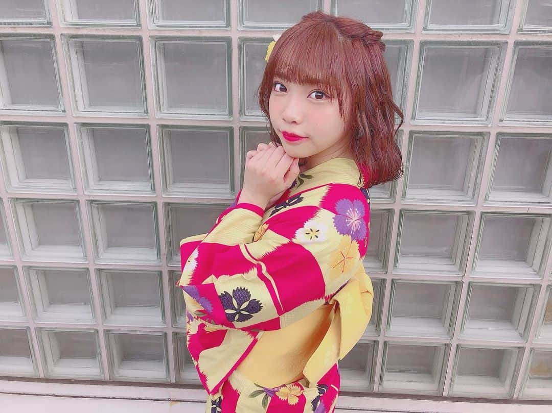 仲村和泉のインスタグラム：「浴衣👘💓 . #握手会 #浴衣 #浴衣ヘア」