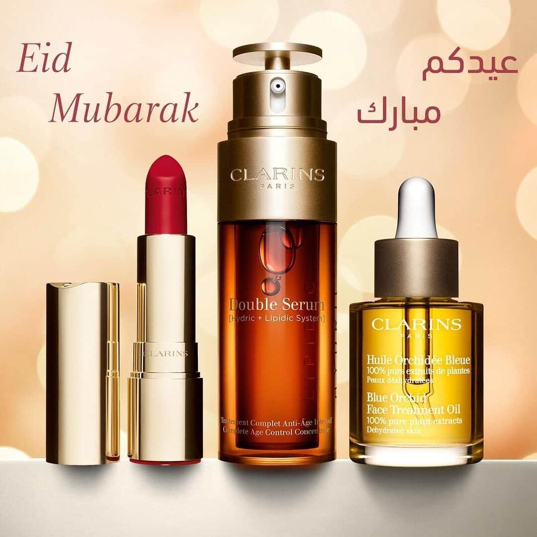 Clarins Middle Eastさんのインスタグラム写真 - (Clarins Middle EastInstagram)「نتمنى لكم عيد أضحى مبارك وكل عام وأنتم بخير. We wish Eid Adha Mubarak. #Eid #EidAdha #ClarinsMe  #Greetings」8月11日 16時57分 - clarinsmiddleeast