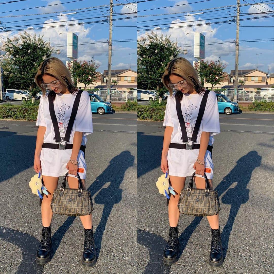 YURINOさんのインスタグラム写真 - (YURINOInstagram)「☁️𝗖𝗟𝗢𝗨𝗗 雲もともだちですから🤝🧡 #HERONPRESTON #AMBUSH  #FULLBK #FENDI #yurinootd」8月11日 18時07分 - yurino_happiness