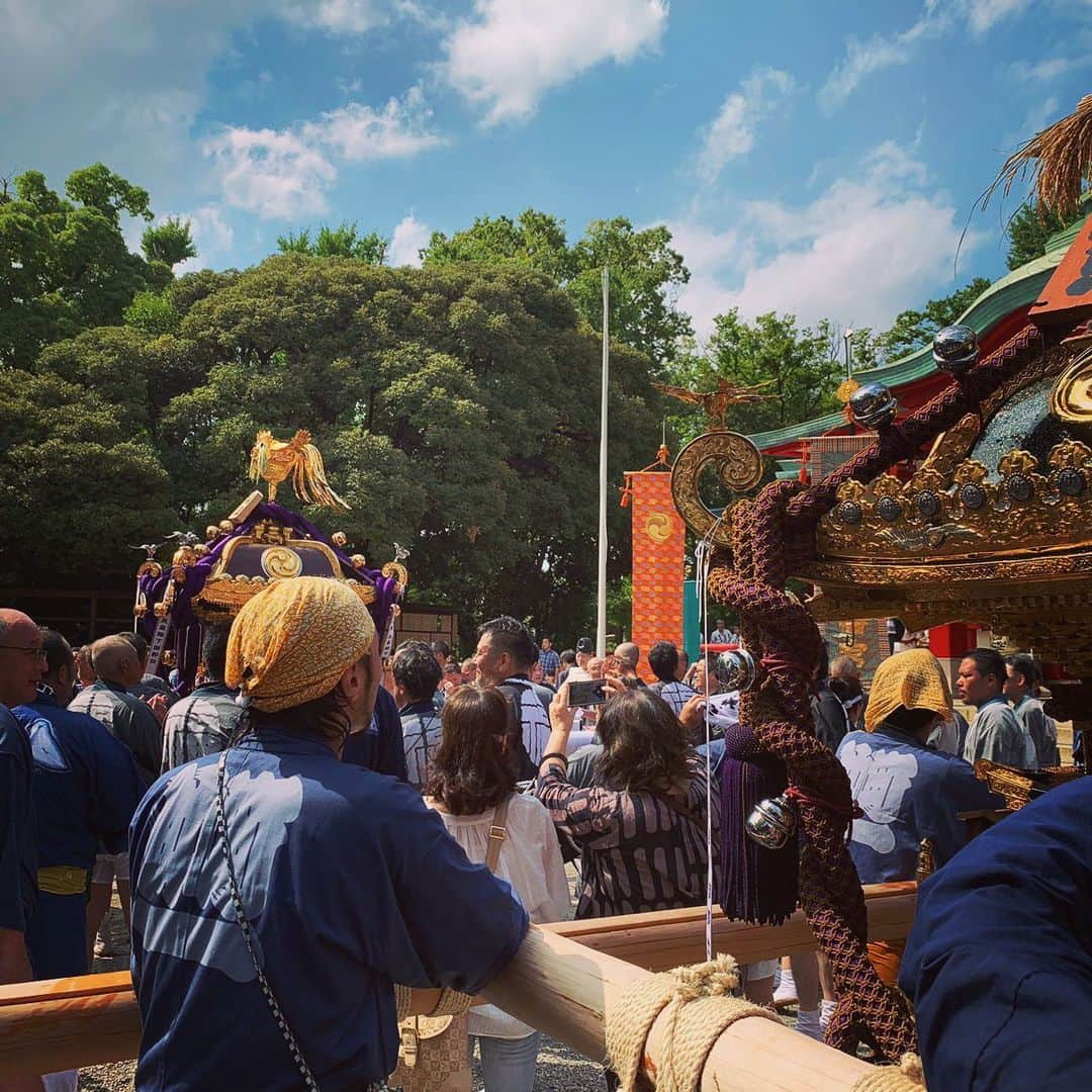 光永亮太さんのインスタグラム写真 - (光永亮太Instagram)「祭、終わり！ 今年は初めて大人神輿の組み立てまでやらせてもらえていい経験になりましたっ。  しかし、脚パンパン。  そしてこれから朝まで夜警…。 俺の体力、何とか持ってくれ〜  #日本の夏」8月11日 18時37分 - mitsunagaryota