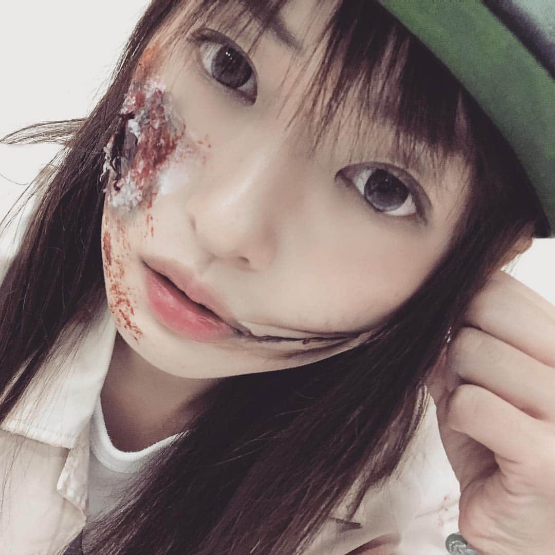 脇田唯さんのインスタグラム写真 - (脇田唯Instagram)「🧟‍♀️ もう今日はいよいよ 裂けましたわ  #レラゾンビ #ゾンビ #ぞんび #zombie #脇田唯 #特殊メイク」8月11日 20時13分 - post_yui