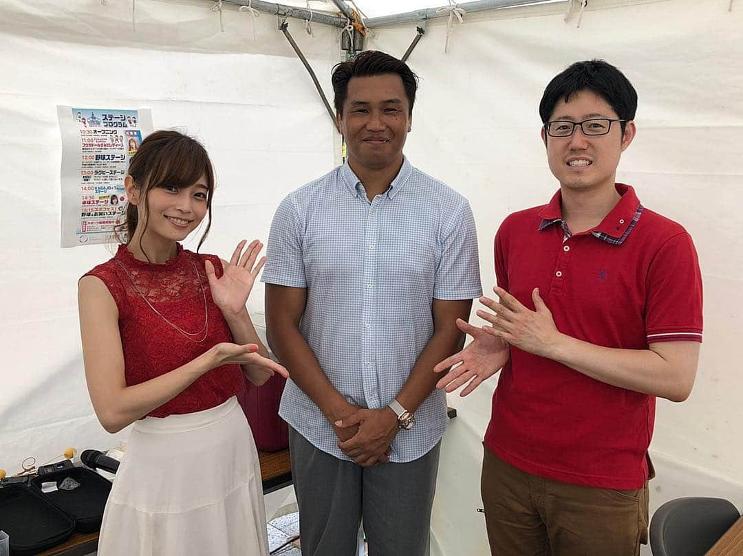 大西将太郎さんのインスタグラム写真 - (大西将太郎Instagram)「東京スカイツリー 「スポーツフェスティバル in 東京スカイツリータウンVol.7」に参加！！ 声優・立花理香さん、文化放送アナウンサーの寺島さんとトークショー。暑い中お集まりいただきありがとうございました😊そしてその後は1階に移動して、文化放送【スポスタ☆MIX ZONE】 にスポーツマイスターとして出演。3回目の出演でしたがまたまた競馬予想は当たらず😭残念。 しかしいつもながら館谷アナと楽しく笑顔な時間を過ごさせていただきました。ありがとうございました😊合宿からのそんな一日でした👌」8月11日 20時31分 - shotaro12