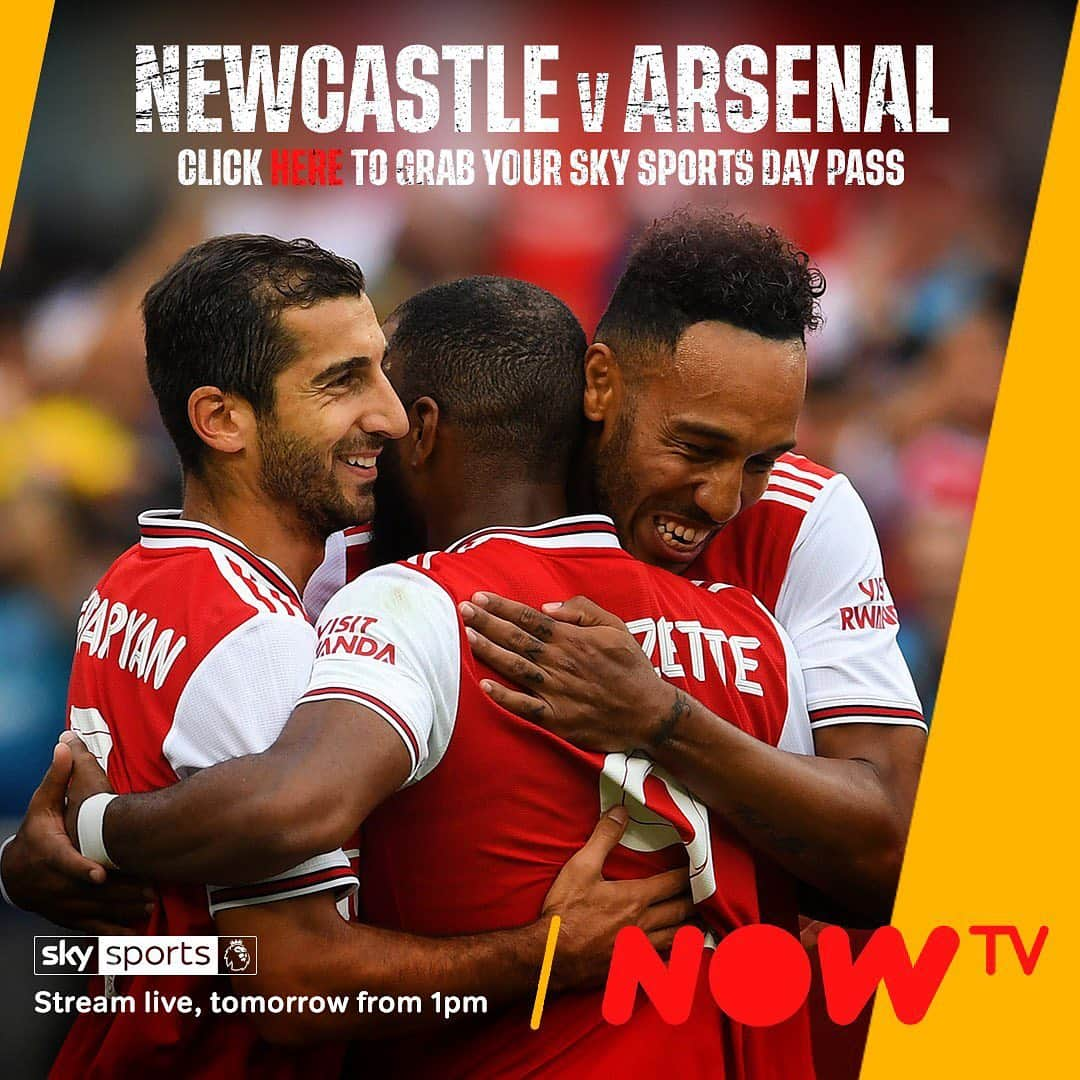 アーセナルFCさんのインスタグラム写真 - (アーセナルFCInstagram)「Not at #NEWARS?  No problem - you can watch our @premierleague opener with a @NOWTVSport Sky Sports Day Pass for a one-off payment of £8.99 📺  Get yours now!」8月11日 20時33分 - arsenal