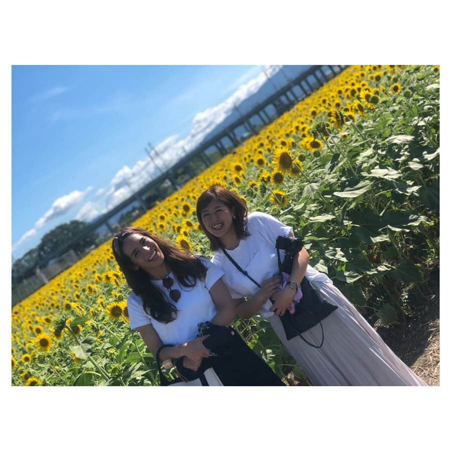 永井葉月さんのインスタグラム写真 - (永井葉月Instagram)「________________________________________ Summer Summer Summer🌻🌞💗 大好きな先輩と 大好きな向日葵を見に行きました✨ 本当に感動😢 こんなに綺麗な向日葵見たことなかったな笑🌻❤️ (昨年は枯れた向日葵しか見れなくて笑) 誘ってくれていつもお世話してくれる @ozw0922 @nituntk__4.24  には本当に感謝しかありません😚✨ 滞在時間は20分が限界笑。 それでも🌻畑を楽しめました😍 来年も見に行けたらいいな!! 🌻も👭ありがとう💗 幸せな時間でした✨ ☆花言葉: 憧れ、あなたを見つめる☆ _________________________________________ #ひまわり畑 #ひまわり #🌻 #大垣  #幸せな時間 #happy #friends  #sunflower  #加工無し #夏の思い出」8月11日 20時39分 - hazuki815hazuki