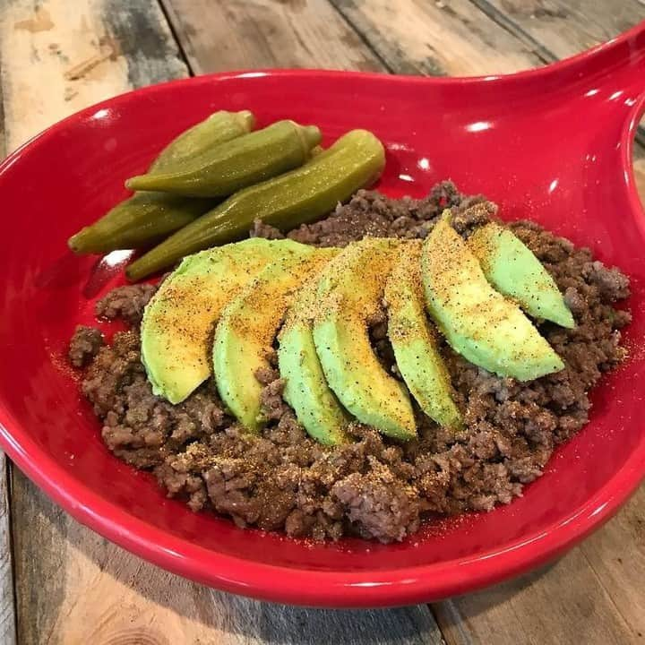 Flavorgod Seasoningsさんのインスタグラム写真 - (Flavorgod SeasoningsInstagram)「Low Carb Meaty Breakfast ⁠ -⁠ Made with:⁠ 👉 #flavorgod Chipotle⁠ .⁠ On Sale here ⬇️⁠ Click the link in the bio -> @flavorgod | www.flavorgod.com⁠ -⁠ By @kindras.whole.life⁠ .⁠ Meaty breakfast and it’s low, low, low carb. 5nc. Ground beef cooked in @flavorgod Chipotle with avocado and hot pickled okra. And that Flavorgod Chipotle is 👌🏻⁠ -⁠ Flavor God Seasonings are:⁠ 💥ZERO CALORIES PER SERVING⁠ 🔥0 SUGAR PER SERVING ⁠ 💥GLUTEN FREE⁠ 🔥KETO FRIENDLY⁠ 💥PALEO FRIENDLY⁠ -⁠ -⁠ #food #foodie #flavorgod #seasonings #glutenfree #mealprep  #keto #paleo #vegan #kosher #breakfast #lunch #dinner #yummy #delicious #foodporn」8月11日 21時00分 - flavorgod