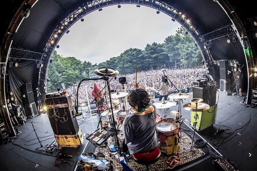 あやぺたさんのインスタグラム写真 - (あやぺたInstagram)「ROCK IN JAPAN FESTIVAL  2019ありがとう！！！！！ 朝から最高に気持ちよかった🤘ばりロックできたよ〜🤘やーまん！！！ photo by @hayachinphoto」8月11日 21時35分 - ayapettan