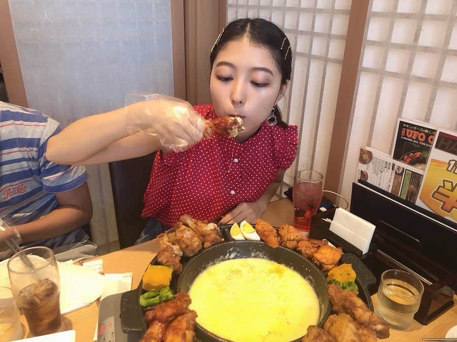 野乃さんのインスタグラム写真 - (野乃Instagram)「チキンは断然骨付き派ののです😋 今日、UFOチキンを食べました🍗❤️ おいしかったーー🔆 飯テロです(笑)どーぞ。 #今日のnono」8月11日 21時43分 - nonono_onaka