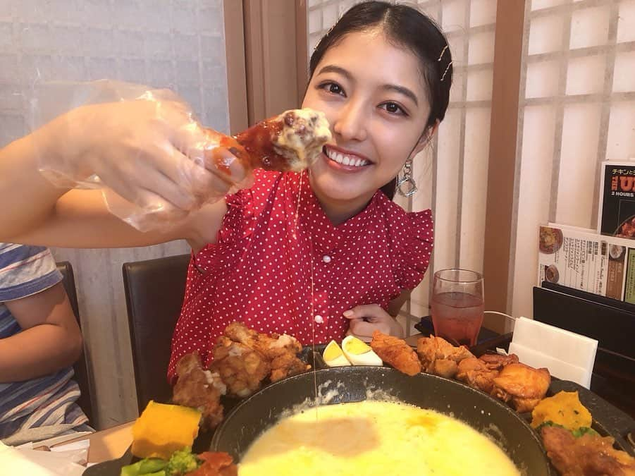 野乃さんのインスタグラム写真 - (野乃Instagram)「チキンは断然骨付き派ののです😋 今日、UFOチキンを食べました🍗❤️ おいしかったーー🔆 飯テロです(笑)どーぞ。 #今日のnono」8月11日 21時43分 - nonono_onaka