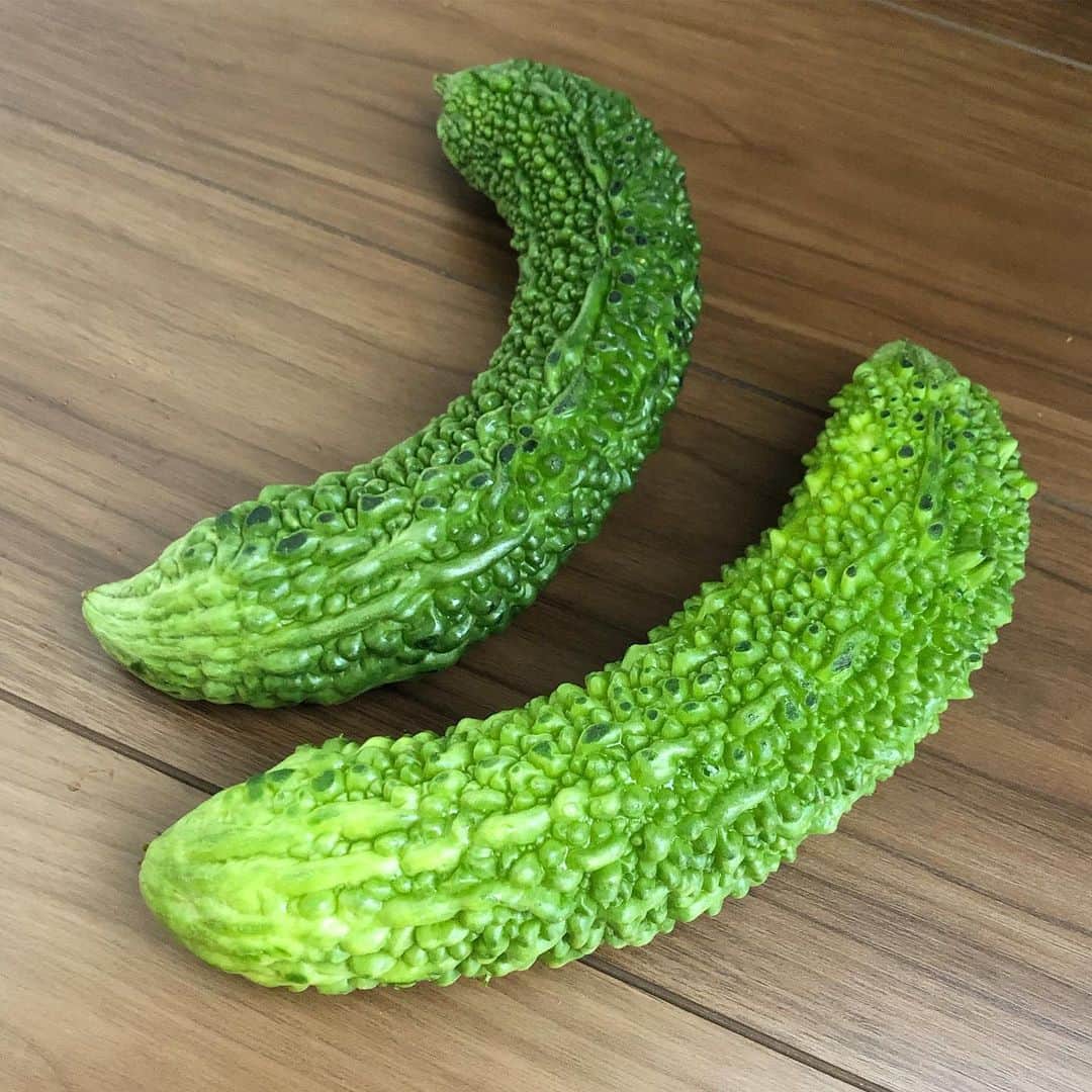 のインスタグラム：「2本で100円やったので、買ってみた しかも種が赤くて当たり😍  歳を重ねて味覚が変わったなーって実感できる野菜ナンバーワンやと思う😋  #ゴーヤ #ゴーヤレシピ  #ふみかごはん  #あしざわ家 #レシピ #recipe #ずぼらレシピ #主婦 #macaronimate -- #japanese #japanesefood  #food #instafood  #foodstagram」