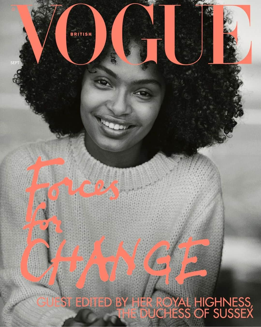 British Vogueさんのインスタグラム写真 - (British VogueInstagram)「@YaraShahidi is one of 15 inspiring women to cover the September 2019 issue of #BritishVogue. Discover the full #ForcesForChange story in the new issue, on newsstands now, and click the link in bio to read more from the actor and @Eighteenx18 founder on why Gen Z is the most empathetic cohort yet.  #YaraShahidi wears a sweater by @TheElderStatesman. Photographed by @TheRealPeterLindbergh, fashion editor @TheRealGraceCoddington, with hair by @BartPumpkin, make-up by @Diane.Kendal and nails by @YukoTsuchihashi.  Video: Directed and edited by @Kloss_Films.」8月11日 22時02分 - britishvogue