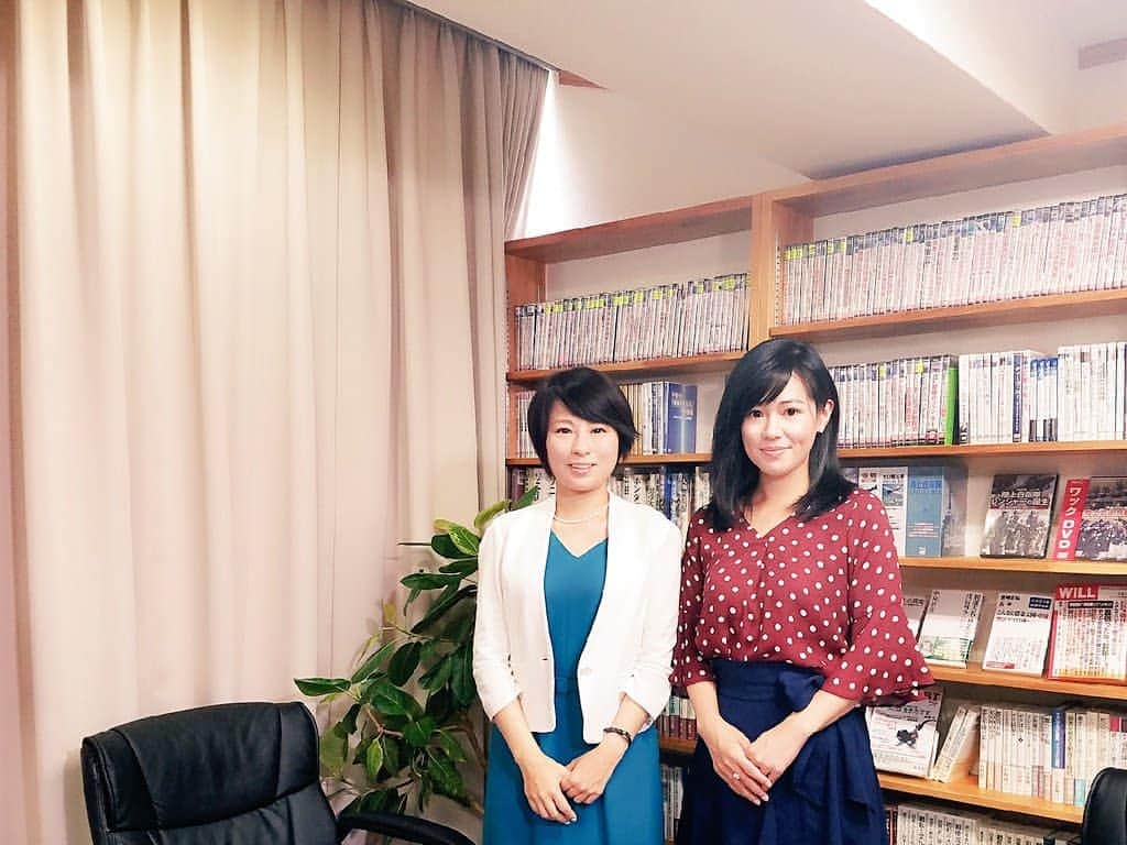 上西小百合のインスタグラム：「深田萌絵氏と対談させていただきました🎵月刊WiLLの取材🎵」