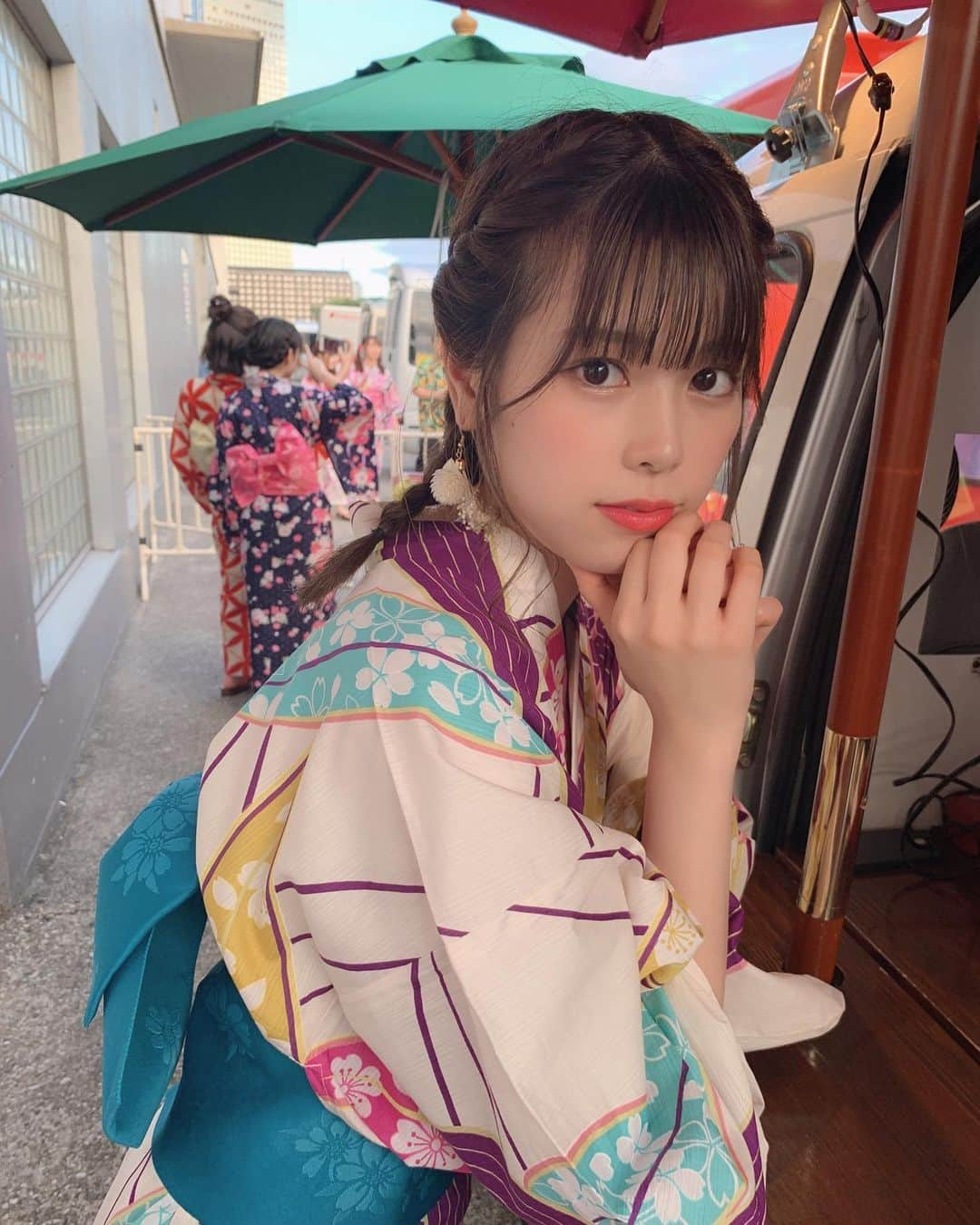 吉川七瀬さんのインスタグラム写真 - (吉川七瀬Instagram)「握手会2日間ありがとう🥳浴衣着ちゃった〜お祭り行きたいよ〜 #浴衣」8月11日 22時29分 - yoshikawa_nanase