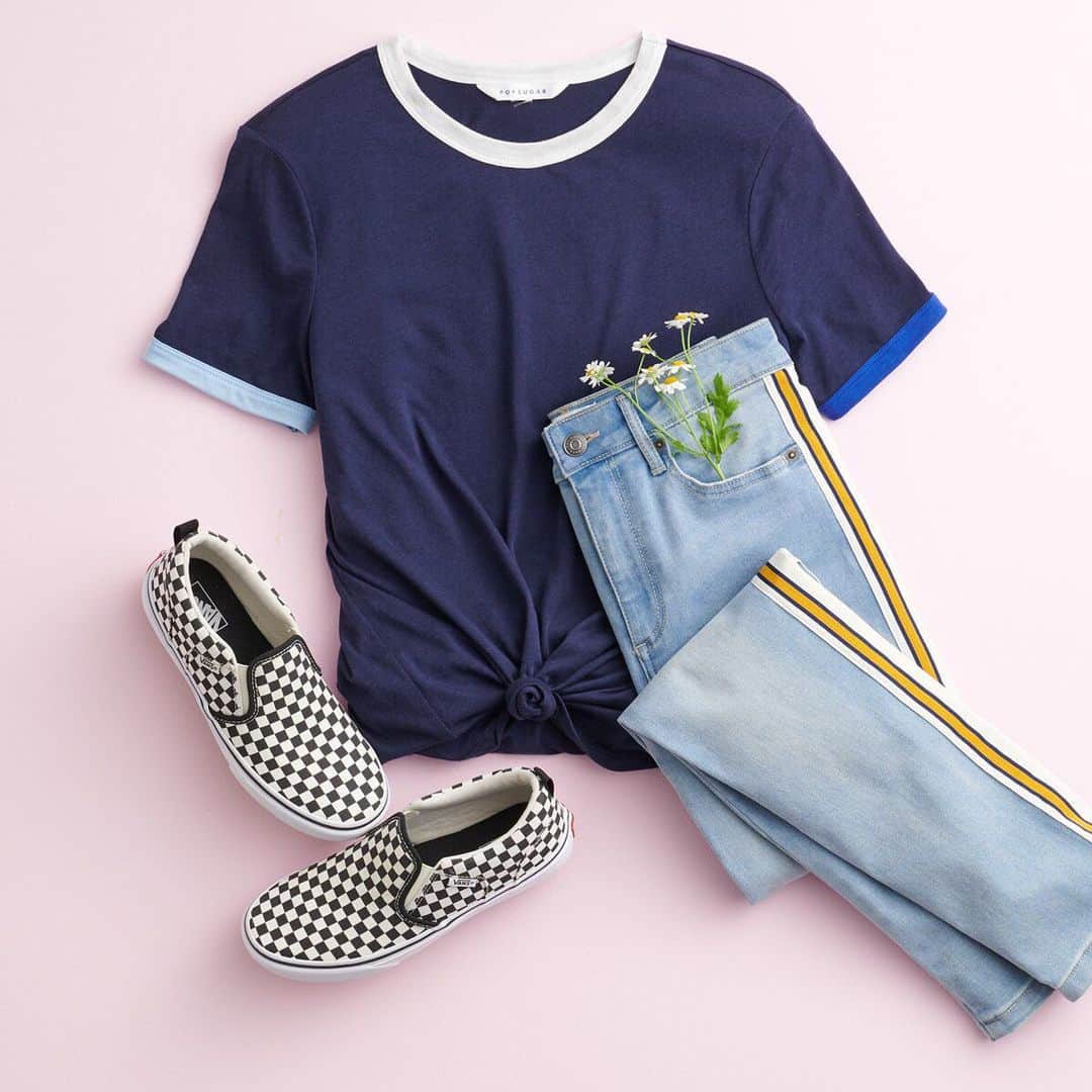 ロック&リパブリックのインスタグラム：「Side-striped skinnies = extra style cred in our book. 📖 Tap to shop #POPSUGARatKohls. #Kohls」